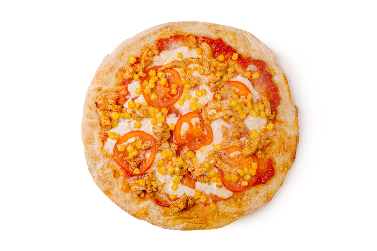 Pizza cu carne de pui